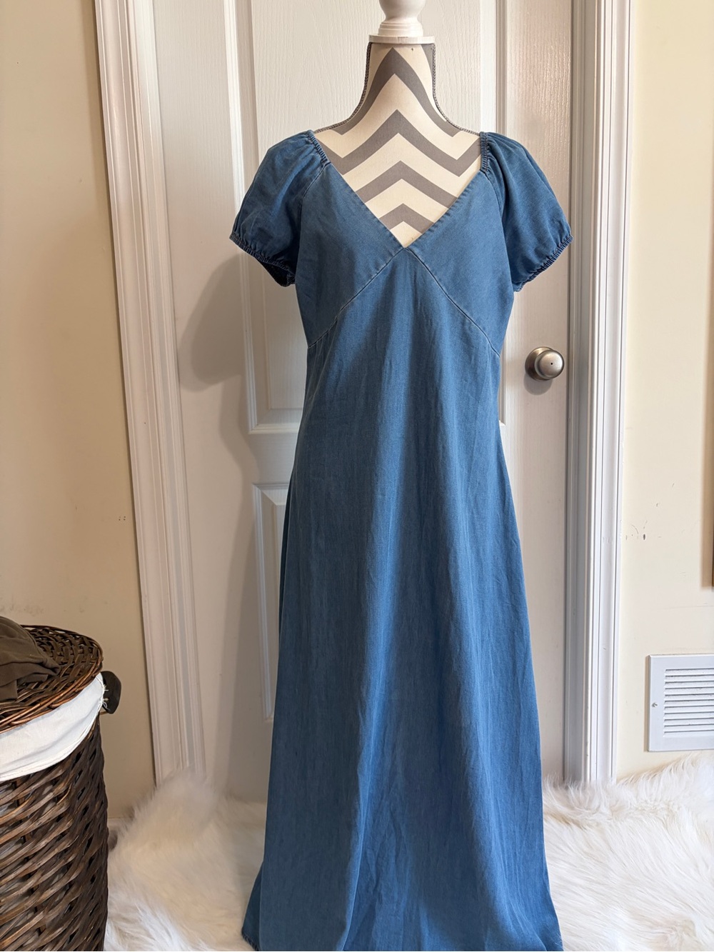 NWT Altard State Hattie Denim Maxi Dress Size Large